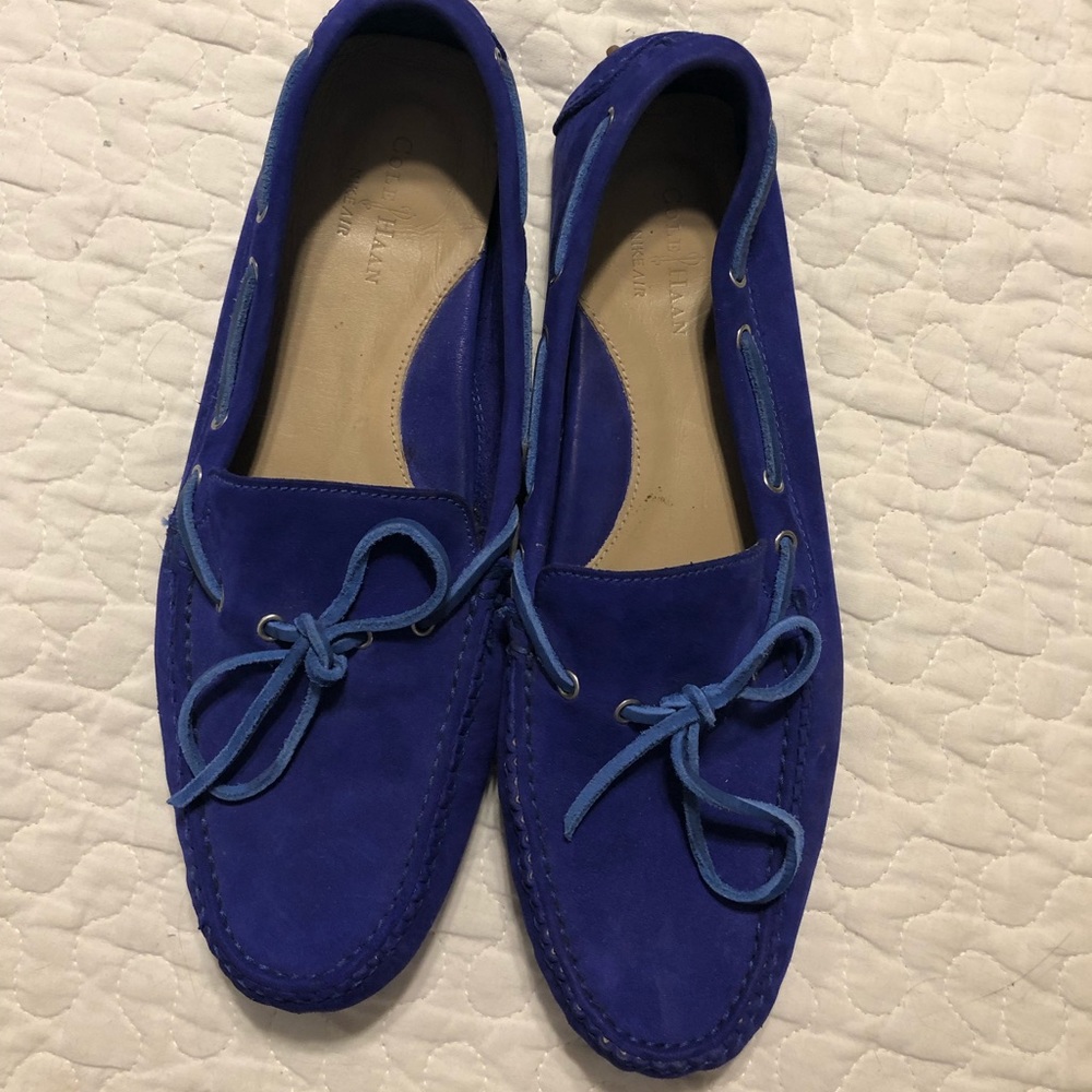 Cole Haan Bright Blue driving loafer- 11M